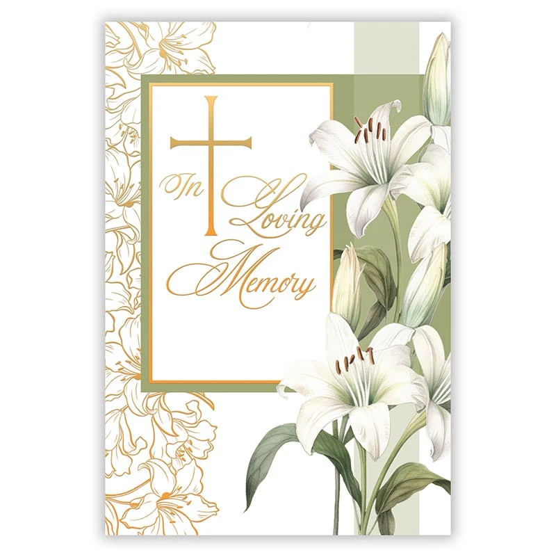 In Loving Memory - Sympathy Booklet - Green - [Wholesale]Christian ...