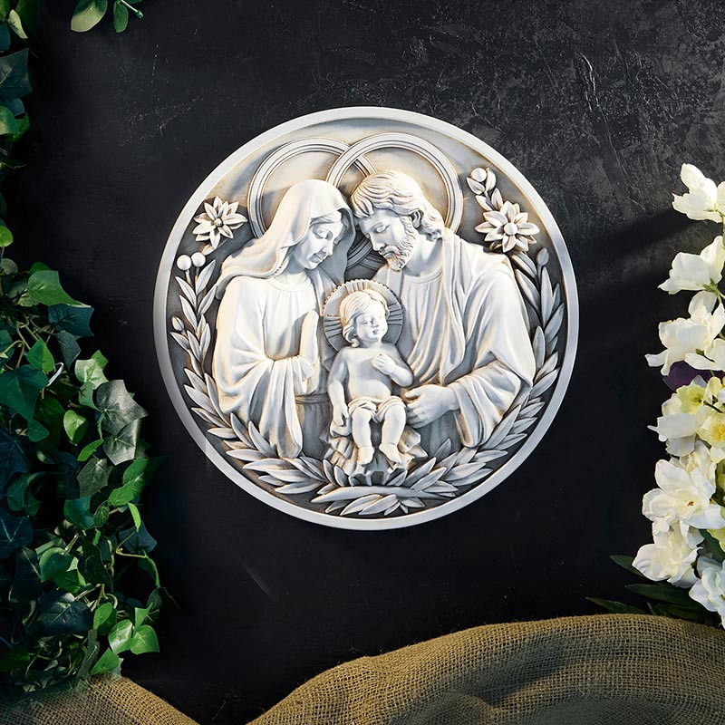 Holy Family Round Plaque - [Wholesale]Christian Brands Catholic