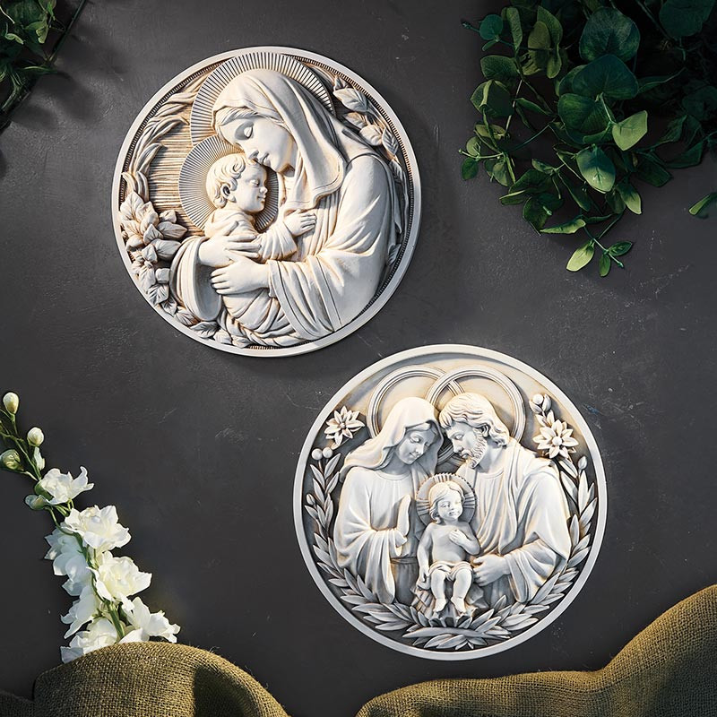 Holy Family Round Plaque - [Wholesale]Christian Brands Catholic