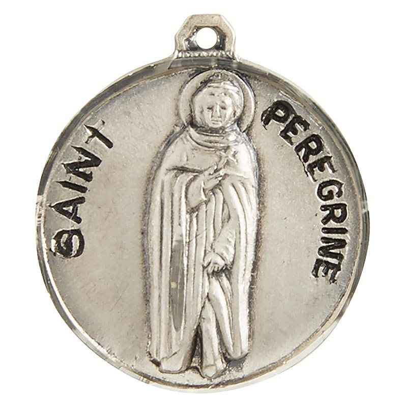 Sterling Patron Saint Peregrine Medal - [Wholesale]Christian Brands ...