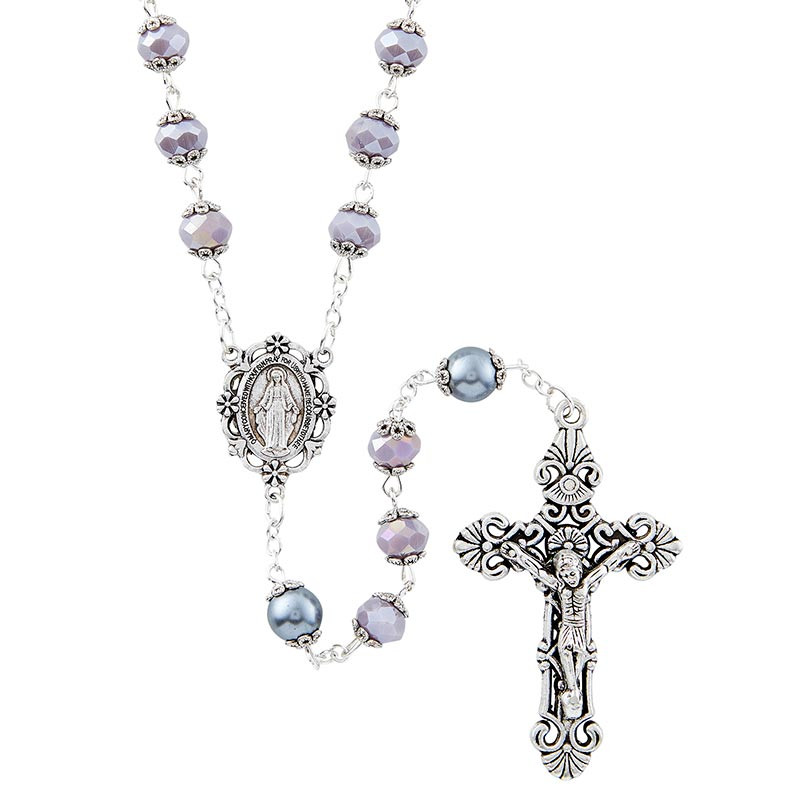 Orvieto Collection Rosary Gray [Wholesale]Christian Brands Catholic