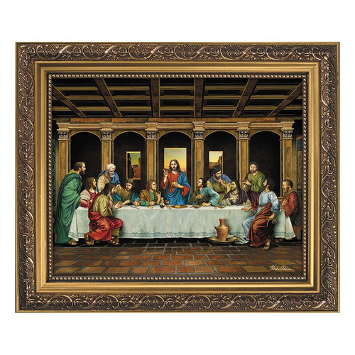 The Last Supper Gold Tone Framed Print (79-1007)