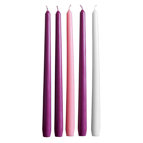 12" H Advent Taper 5-Candle Set