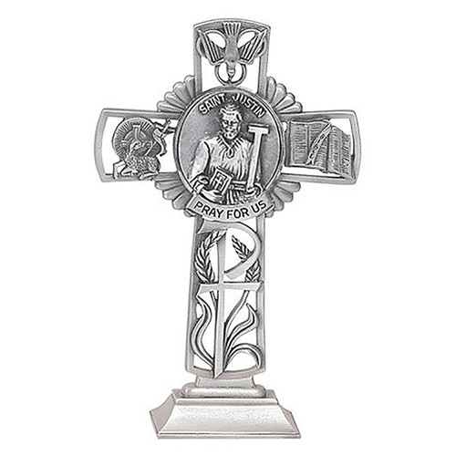St. Justin Standing Cross 
