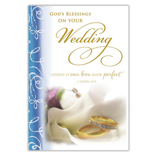 God's Blessings on Your Wedding Card