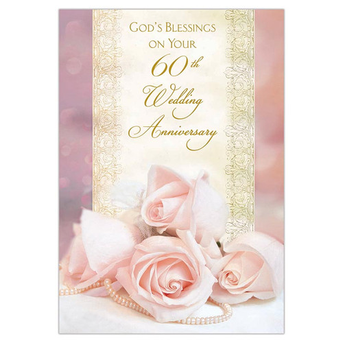God's Blessings on Your 60th Wedding Anniversary Card
