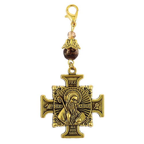 Saint Benedict Adoration Bag Clip