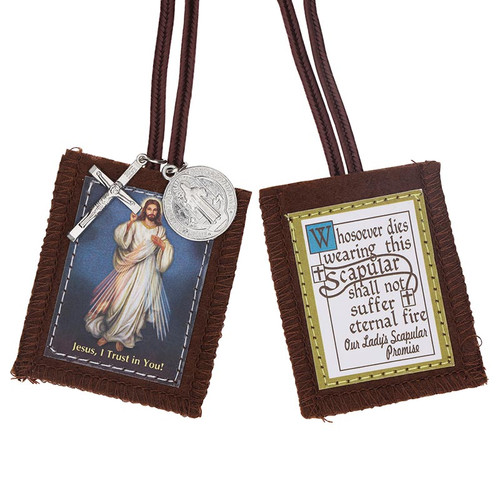 Michael Adams Brown Scapular - Divine Mercy