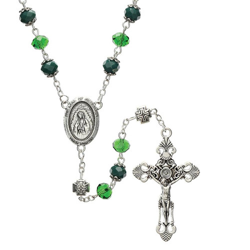 Sun Crystal Rosary - Our Lady of Guadalupe