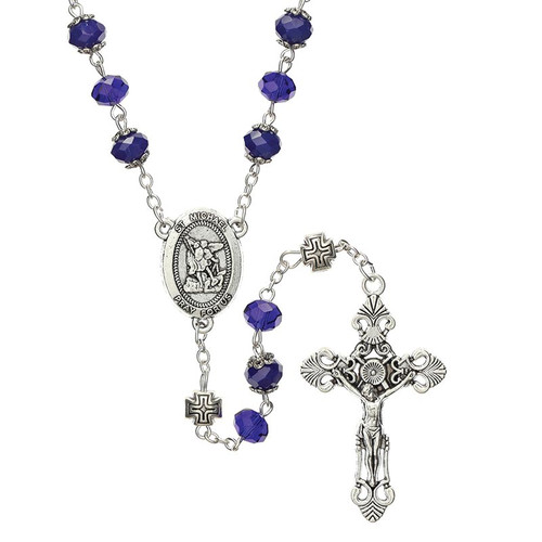 Sun Crystal Rosary - Saint Michael