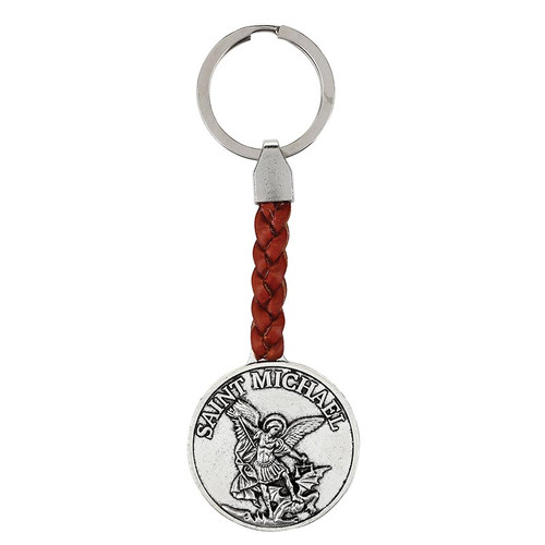 Braided Keychain - Saint Michael