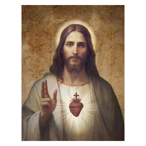 Jeanette Gianola Wood Block - Sacred Heart