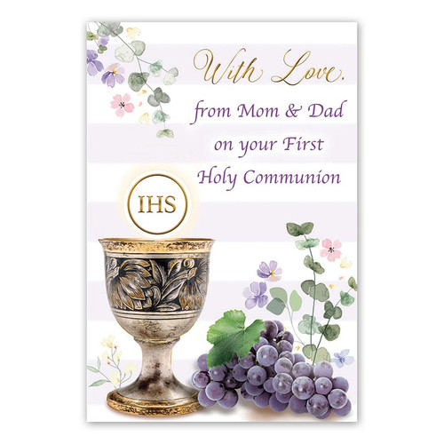 First Communion Card - From Mom & Dad
