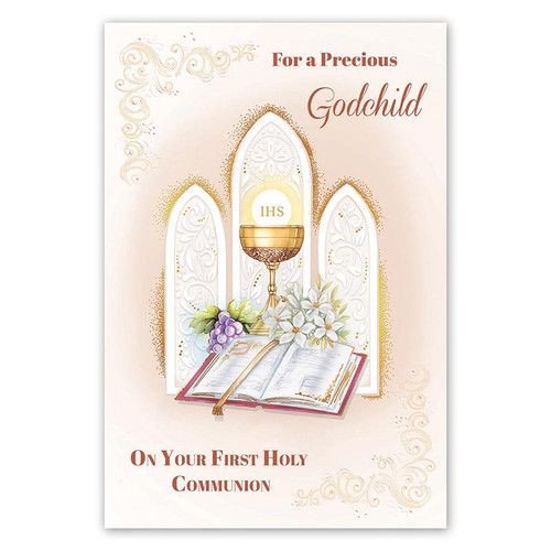 First Communion Card - For a Precious Godchild