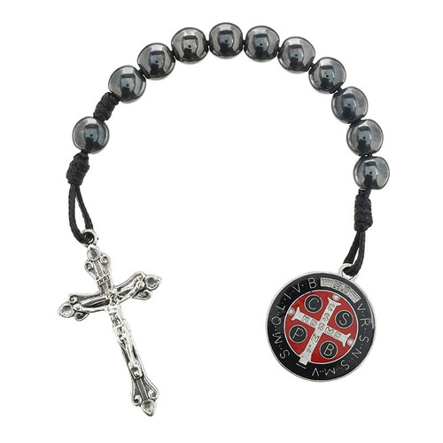 Saint Benedict Black One Decade Rosary