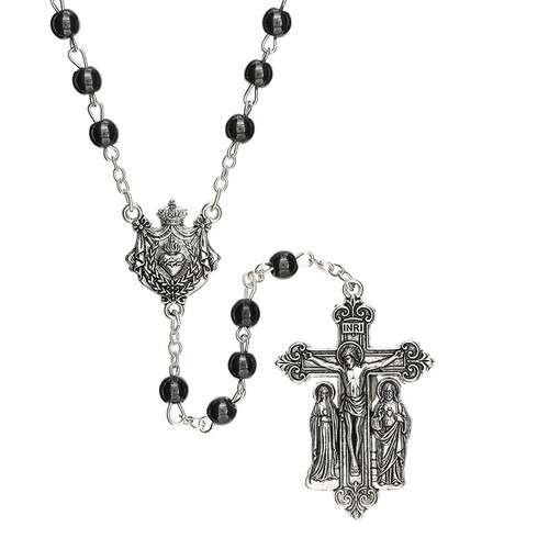 Hematite Sacred Heart Guilia Signorelli Rosary
