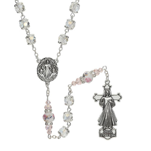 Crystal Divine Mercy Guilia Signorelli Rosary