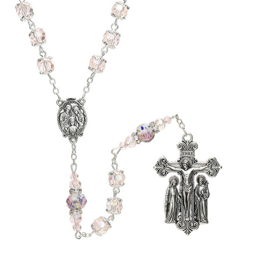 Pink Holy Family Guilia Signorelli Rosary