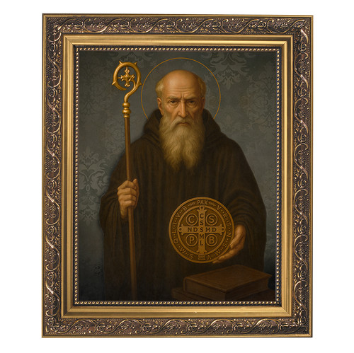 Saint Benedict Framed print