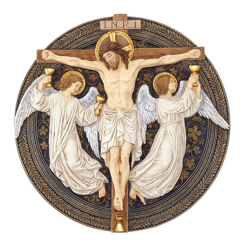 Passion of Christ Round Garden Plaque
