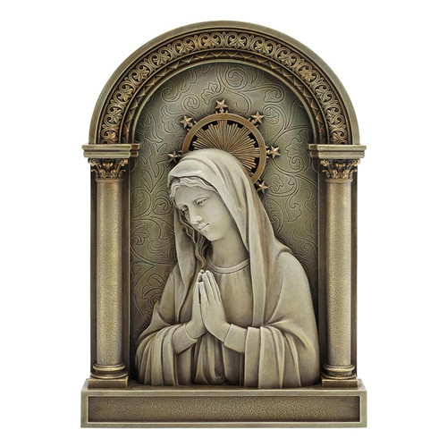 Ave Maria Arched Plaque