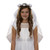 Floral Tiara First Communion Veil Floral Tiara First Communion Veil