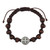 Saint Benedict Wood  Adjustable Bracelet - Brown