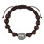 Saint Benedict Wood  Adjustable Bracelet - Brown
