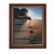 Footprints Wood Tone Framed Print