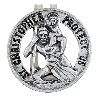 Saint Christopher Visor Clips