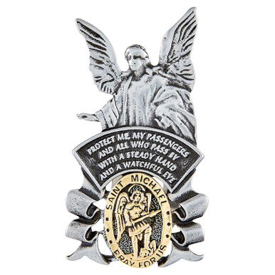 Saint Michael/Guardian Angel Visor Clips