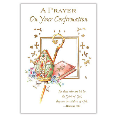 A Prayer On Your Confirmation Card