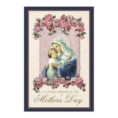 Happy Mother's Day Note Card (MOM-001) — Saints Galore Catholic Publishing