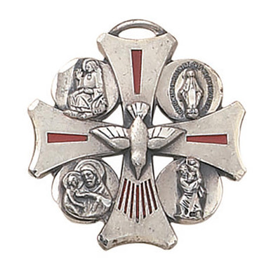 Sterling Silver Medal - Four Way Medal (SS9608)