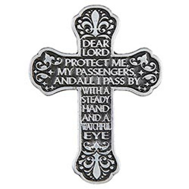 Motorist Prayer Cross Visor Clip