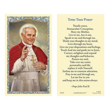 Saint John Paul II Holy Card - 25/pk