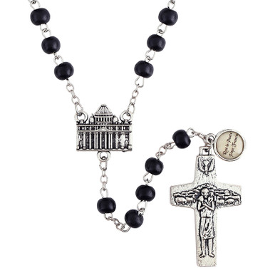 Pope Francis Wood Rosary