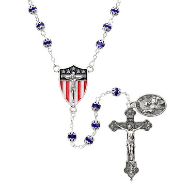 Pope Leo XIV Sapphire Rosary