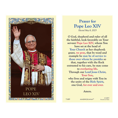Pope Leo XIV Holy Card