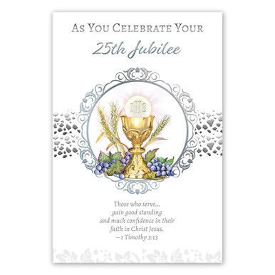 25th Silver Jubilee Card