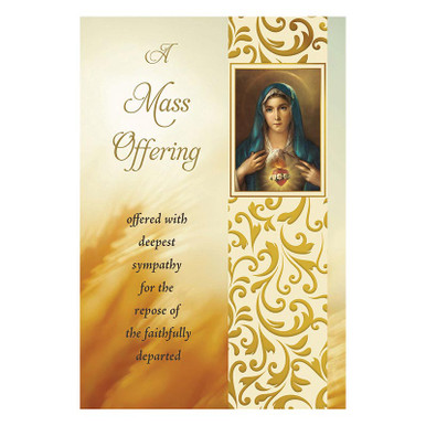 Mass Offering Card - Immaculate Heart