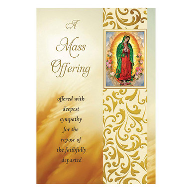 Mass Offering Card - Our Lady of Guadalupe