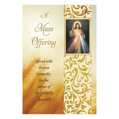 Mass Offering Card - Divine Mercy