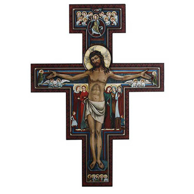 31" H San Damiano Crucifix