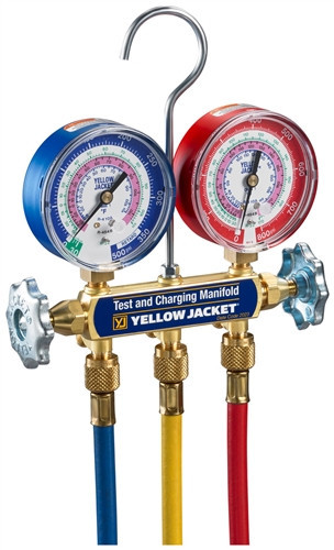 エンジェル ピンク・ブルー・イエロー set 147090 | Yellow Jacket A2L Manifold Charging Gauges w/ 5'