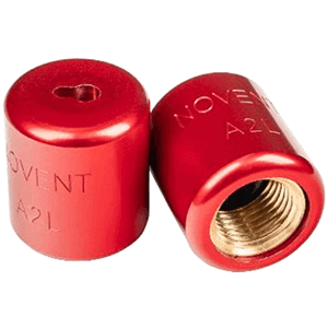 37357 | Novent Red Locking Caps 1/4in Thread A2L