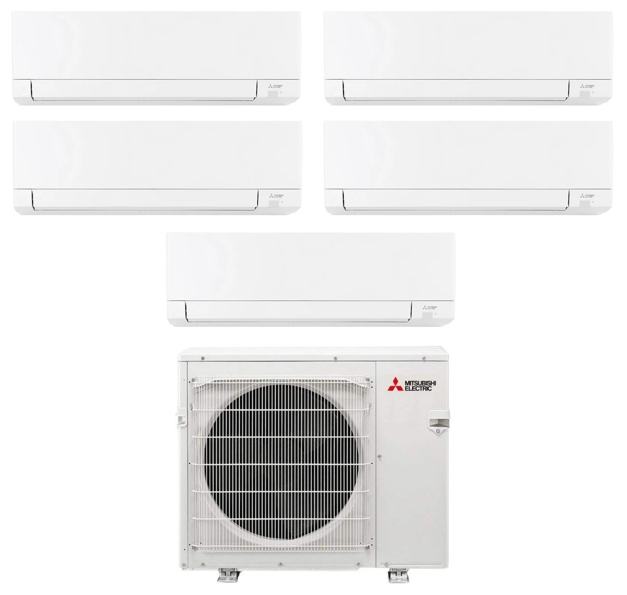 180386 | Mitsubishi 5 Zone R-454B Condenser 19.2 SEER2 |