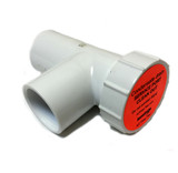 Easy Tee 3/4" PVC Schedule 40 Tee Fitting with Service Port, ET75