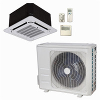 Mini Split 9,000 BTU DiamondAir Hyper Heat 20 SEER Heat Pump Ceiling Cassette System D2009SHO (0011), DF2009CI (T)