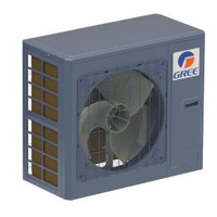 2 Ton R32 Gree Flexx Ultra 18 SEER2 Inverter Heat Pump Condenser, FXU24HP230V1R32AO Angled View
